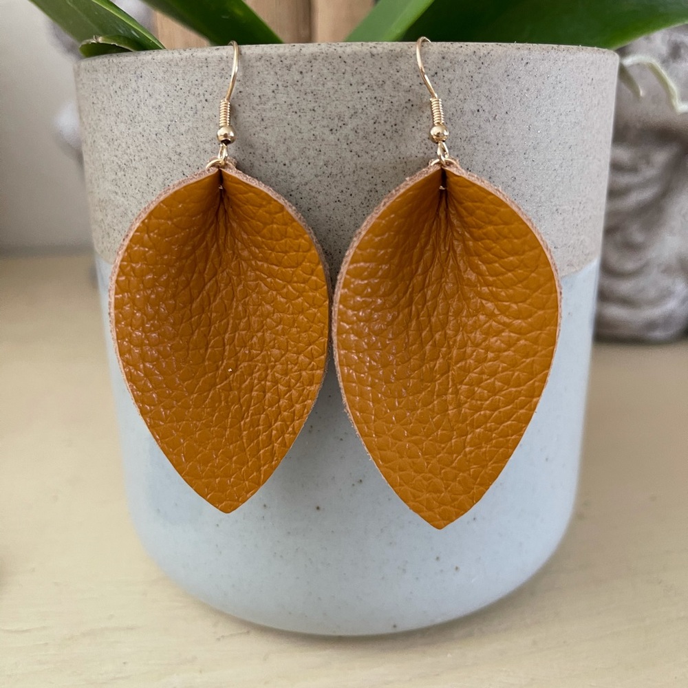 Leather Earrings 3 Pairs - Picture 4 of 5